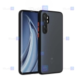 قاب محافظ پشت مات با محافظ لنز شیائومی Transparent Hybrid Case With Lens Protector Xiaomi Mi Note 10 Lite