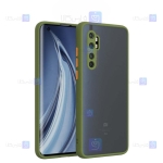 قاب محافظ پشت مات با محافظ لنز شیائومی Transparent Hybrid Case With Lens Protector Xiaomi Mi Note 10 Lite