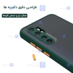 قاب محافظ پشت مات با محافظ لنز شیائومی Transparent Hybrid Case With Lens Protector Xiaomi Mi Note 10 Lite