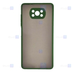 قاب محافظ پشت مات با محافظ لنز شیائومی Transparent Hybrid Case With Lens Protector Xiaomi Poco X3 Pro