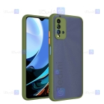 قاب محافظ پشت مات با محافظ لنز شیائومی Transparent Hybrid Case With Lens Protector Xiaomi Redmi 9T