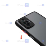قاب محافظ پشت مات با محافظ لنز شیائومی Transparent Hybrid Case With Lens Protector Xiaomi Redmi Note 10 Pro
