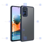 قاب محافظ پشت مات با محافظ لنز شیائومی Transparent Hybrid Case With Lens Protector Xiaomi Redmi Note 10 Pro