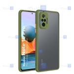 قاب محافظ پشت مات با محافظ لنز شیائومی Transparent Hybrid Case With Lens Protector Xiaomi Redmi Note 10 Pro