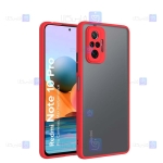 قاب محافظ پشت مات با محافظ لنز شیائومی Transparent Hybrid Case With Lens Protector Xiaomi Redmi Note 10 Pro Max