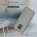 قاب محافظ پشت مات با محافظ لنز شیائومی Transparent Hybrid Case With Lens Protector Xiaomi Redmi Note 9S