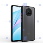 قاب محافظ پشت مات با محافظ لنز شیائومی Transparent Hybrid Case With Lens Protector Xiaomi Redmi Note 9T