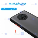 قاب محافظ پشت مات با محافظ لنز شیائومی Transparent Hybrid Case With Lens Protector Xiaomi Redmi Note 9T