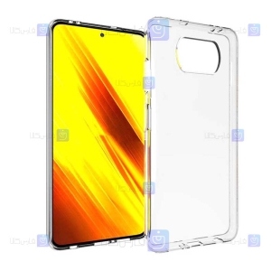 قاب شفاف Xiaomi Poco X3 مدل شیشه ای - ژله ای