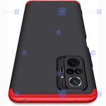 قاب محافظ با پوشش 360 درجه شیائومی GKK Color Full Cover For Xiaomi Redmi Note 10 Pro Max