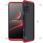 قاب محافظ با پوشش 360 درجه شیائومی GKK Color Full Cover For Xiaomi Redmi Note 10s