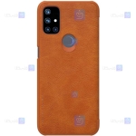 کیف چرمی نیلکین Oneplus Nord N10 5G مدل Qin