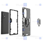 قاب محافظ ضد ضربه انگشتی هواوی Ring Holder Iron Man Armor Case Huawei Nova 8 Pro