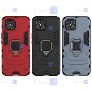 قاب محافظ ضد ضربه انگشتی هواوی Ring Holder Iron Man Armor Case Huawei Nova 8 SE