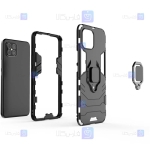 قاب محافظ ضد ضربه انگشتی هواوی Ring Holder Iron Man Armor Case Huawei Nova 8 SE