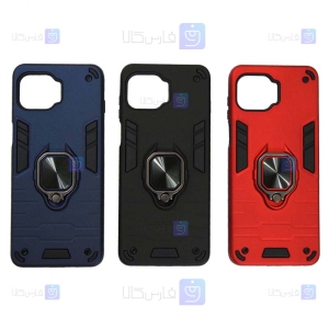 قاب محافظ ضد ضربه انگشتی موتورولا Ring Holder Iron Man Armor Case Motorola Moto G 5G Plus