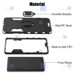 قاب محافظ ضد ضربه انگشتی موتورولا Ring Holder Iron Man Armor Case Motorola Moto G 5G Plus