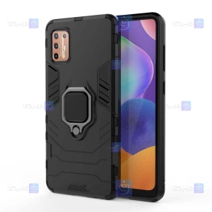 قاب محافظ ضد ضربه انگشتی موتورولا Ring Holder Iron Man Armor Case Motorola Moto G9 Plus