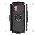 قاب محافظ ضد ضربه انگشتی موتورولا Ring Holder Iron Man Armor Case Motorola Moto G9 Plus