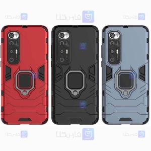قاب محافظ ضد ضربه انگشتی شیائومی Ring Holder Iron Man Armor Case Xiaomi Mi 10S