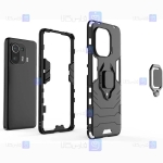 قاب محافظ ضد ضربه انگشتی شیائومی Ring Holder Iron Man Armor Case Xiaomi Mi 11 Pro