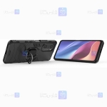 قاب محافظ ضد ضربه انگشتی شیائومی Ring Holder Iron Man Armor Case Xiaomi Redmi K40 Pro Plus