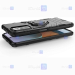 قاب محافظ ضد ضربه انگشتی شیائومی Ring Holder Iron Man Armor Case Xiaomi Redmi Note 10 Pro Max
