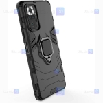 قاب محافظ ضد ضربه انگشتی شیائومی Ring Holder Iron Man Armor Case Xiaomi Redmi Note 10 Pro Max