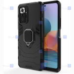 قاب محافظ ضد ضربه انگشتی شیائومی Ring Holder Iron Man Armor Case Xiaomi Redmi Note 10 Pro Max