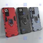 قاب محافظ ضد ضربه انگشتی شیائومی Ring Holder Iron Man Armor Case Xiaomi Redmi Note 10 Pro Max