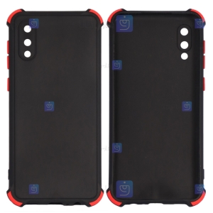 قاب محافظ ژله ای ضد ضربه با محافظ لنز سامسونگ Shockproof Cover Case For Samsung Galaxy A02