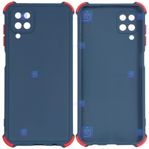 قاب محافظ ژله ای ضد ضربه با محافظ لنز سامسونگ Shockproof Cover Case For Samsung Galaxy A12