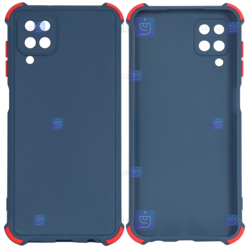 قاب محافظ ژله ای ضد ضربه با محافظ لنز سامسونگ Shockproof Cover Case For Samsung Galaxy A12
