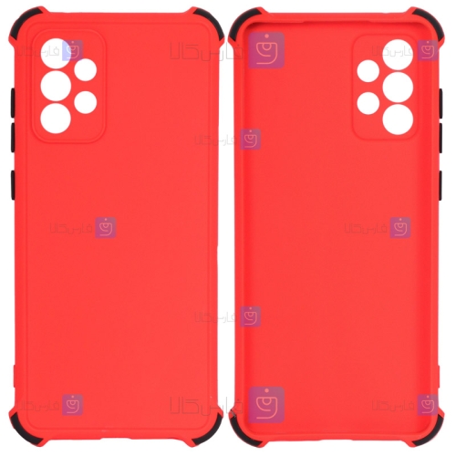 قاب محافظ ژله ای ضد ضربه با محافظ لنز سامسونگ Shockproof Cover Case For Samsung Galaxy A72 4G 5G