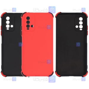قاب محافظ ژله ای ضد ضربه با محافظ لنز شیائومی Shockproof Cover Case For Xiaomi Redmi 9T