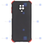 قاب محافظ ژله ای ضد ضربه با محافظ لنز شیائومی Shockproof Cover Case For Xiaomi Redmi Note 9 Pro