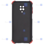 قاب محافظ ژله ای ضد ضربه با محافظ لنز شیائومی Shockproof Cover Case For Xiaomi Redmi Note 9 Pro