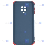 قاب محافظ ژله ای ضد ضربه با محافظ لنز شیائومی Shockproof Cover Case For Xiaomi Redmi Note 9 Pro