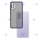 قاب محافظ پشت مات با محافظ لنز سامسونگ Transparent Hybrid Case With Lens Protector Samsung Galaxy A32 4G