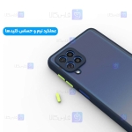 قاب محافظ پشت مات با محافظ لنز سامسونگ Transparent Hybrid Case With Lens Protector Samsung Galaxy M62