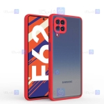 قاب محافظ پشت مات با محافظ لنز سامسونگ Transparent Hybrid Case With Lens Protector Samsung Galaxy M62