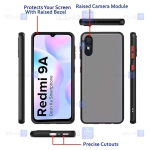 کاور پشت مات Xiaomi Redmi 9A مدل محافظ لنزدار