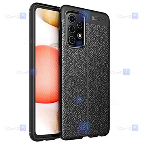 قاب طرح چرم محافظ لنز دار Samsung Galaxy A52 4G / 5G مدل Auto Focus