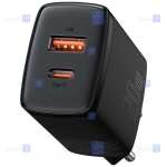شارژر دیواری فست شارژ بیسوس Baseus Compact Quick Charger U+C PD QC CCCP20UE CCXJ-B01 EU توان 20 وات