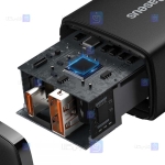 شارژر دیواری فست شارژ بیسوس Baseus Compact Quick Charger U+C PD QC CCCP20UE CCXJ-B01 EU توان 20 وات