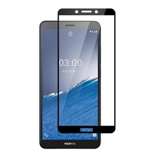 گلس تمام چسب Nokia C3 مدل تمام صفحه