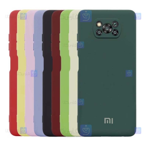 قاب سیلیکونی Xiaomi Poco X3 NFC مدل محافظ لنز دار