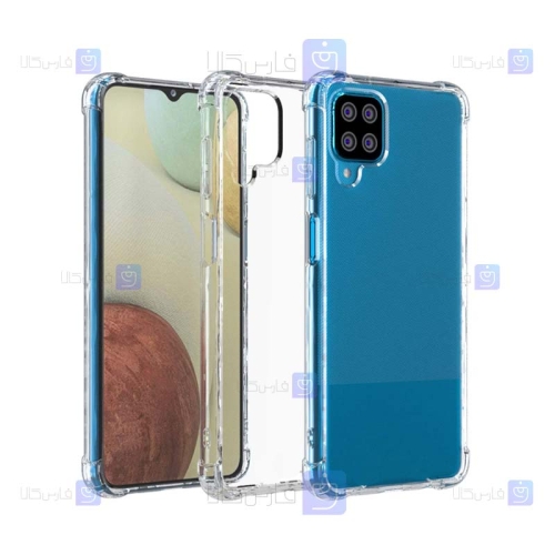 قاب کپسول دار Samsung Galaxy A12 مدل شیشه ای - ژله ای