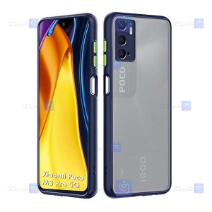 کاور پشت مات Xiaomi Poco M3 Pro مدل محافظ لنزدار