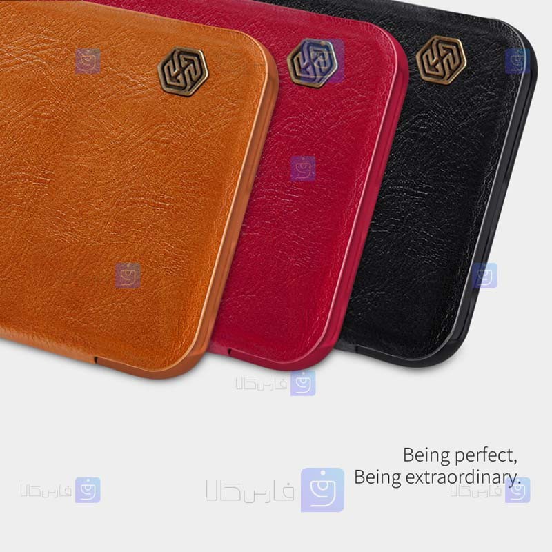 کیف چرمی نیلکین Xiaomi Redmi Note 9 5G مدل Qin